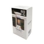 Better Homes & Gardens Nico Solar Powered Black LED Deck Fence Light, 20 Lumens