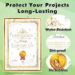 Koala Self Adhesive Laminating Sheets 9 x 12 Inch Clear No Machine Needed 20 Sheets Glossy Self-Seal Laminate Sheets Waterproof for 8.5x11 Inch Stickers, Photos