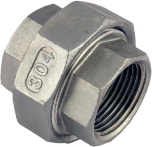 Union 1/2" Female NPT Stainless Steel Pipe Fitting 0.5"
