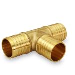 PEX X PEX Barb Tee Pipe Fittings 1/2 Inch Brass (pack of 10)