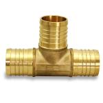PEX X PEX Barb Tee Pipe Fittings 1/2 Inch Brass (pack of 10)