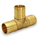 PEX X PEX Barb Tee Pipe Fittings 1/2 Inch Brass (pack of 10)