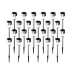 BLITZWILL Solar Lights Outdoor, 24Pack LED Waterproof Pathway Lights for Garden, Landscape, Path, Yard, Patio, White