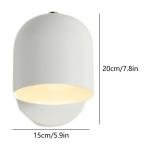 Wall Lamp LED Light Fixture Modern Sconce for Bedroom Study Room Hotel Entryway Lighting Dimmable Plug in Wall Light with Switch