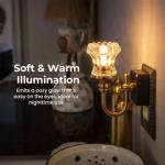 Wall Sconce Light, Gold Wall Lights, 8inHeight, Usb Led, Warm Soft Glow, Bedroom Wall Decoration, Hallway Mounting, 1 Pc