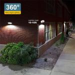 Super Bright Solar Street Lights, 2 Pack 8800LM Dusk to Dawn Motion Sensor Solar Street Lights, Waterproof Flood Security Street Light Outdoor for Yard, Garden, Path, Patio, Porch