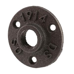 1/2 inch Black Cast Iron Pipe Fittings Floor Flange Threaded