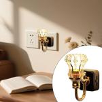 Wall Sconce Light, Gold Wall Lights, 8inHeight, Usb Led, Warm Soft Glow, Bedroom Wall Decoration, Hallway Mounting, 1 Pc