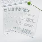 DUOJUN Thicken Self-Adhesive Laminating Pouches, No Machine Needed, 6 Count, 1 Pack