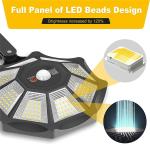 Super Bright Solar Street Lights, 2 Pack 8800LM Dusk to Dawn Motion Sensor Solar Street Lights, Waterproof Flood Security Street Light Outdoor for Yard, Garden, Path, Patio, Porch