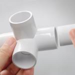 4 Way PVC Pipe Fittings 1/2 Inch, PVC Elbow Corner Side Outlet Tee Fitting, SCH40 Furniture Grade PVC Pipe Connectors - Fits 1/2" PVC Pipes, 12 Pieces