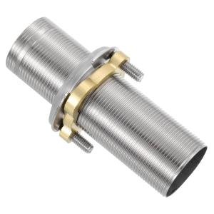 Uxcell Faucet Mount Extension Shank 4"x 1.25" Stainless Steel Pipe Faucet Extension Lengthen Fixed High Foot Faucet Fittings
