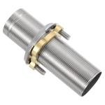 Uxcell Faucet Mount Extension Shank 4"x 1.25" Stainless Steel Pipe Faucet Extension Lengthen Fixed High Foot Faucet Fittings