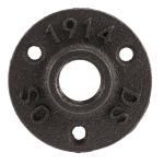 1/2 inch Black Cast Iron Pipe Fittings Floor Flange Threaded