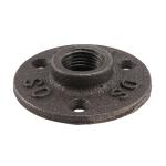 1/2 inch Black Cast Iron Pipe Fittings Floor Flange Threaded