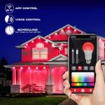 Monster Outdoor LED Smart Lights, RGBIC+ Multiwhite Permanent Outdoor Lights w/ Voice Control, 150ft