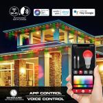 Monster Outdoor LED Smart Lights, RGBIC+ Multiwhite Permanent Outdoor Lights w/ Voice Control, 150ft