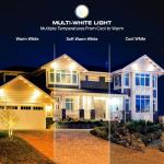 Monster Outdoor LED Smart Lights, RGBIC+ Multiwhite Permanent Outdoor Lights w/ Voice Control, 150ft