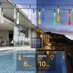 MEHOOM 100 Count LED Solar String Lights, 39 Ft Solar Powered Outdoor Lights, Outdoor Waterproof Solar Lights for Garden Decor