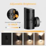 LED Night Lights Plug into Wall, Dimmable 0-100LM Night Light with Dusk to Dawn Sensor, 3000K Soft White Plug in Night Light for Bedroom, Hallway, Bathroom, Stairs, 2 pack