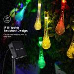 MEHOOM 100 Count LED Solar String Lights, 39 Ft Solar Powered Outdoor Lights, Outdoor Waterproof Solar Lights for Garden Decor