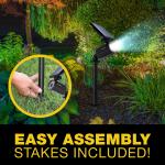 Bell + Howell Bionic Spotlight Deluxe Solar Powered Outdoor Motion Sensor LED Security Light