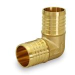 PEX X PEX 90 Degree Elbow Barb Pipe Fitting 1 Inch Brass (pack of 10)