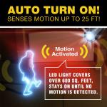 Bell + Howell Bionic Spotlight Deluxe Solar Powered Outdoor Motion Sensor LED Security Light