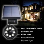 Bell + Howell Bionic Spotlight Deluxe Solar Powered Outdoor Motion Sensor LED Security Light