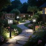 10 Pack Solar Lights for Outside Walkway Pathway Driveway Outdoor Waterproof Led Landscape Lighting For Garden Yard Decor.(Cool white, 10)