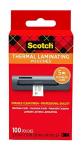 Scotch™ TP5851-100 Thermal Laminating Pouches, Business Card, 2 5/16" x 3 7/10", Pack Of 100