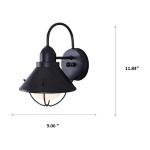 Better Homes & Gardens 12" Farmhouse Bronze Outdoor Wall Light, Metal Fixture Opal Glass Shade