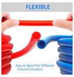 1/2 Inch PEX-B Tubing Kit - 200ft PEX Pipe (Blue & Red) with Fittings & Cinch Clamps - for Radiant Heat, Hot & Cold Water, Plumbing & HVAC