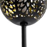 Mainstays Solar Black Metal Flickering LED Globe Outdoor Pathway Light