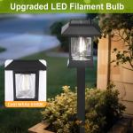 10 Pack Solar Lights for Outside Walkway Pathway Driveway Outdoor Waterproof Led Landscape Lighting For Garden Yard Decor.(Cool white, 10)