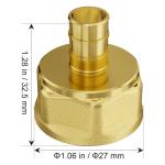 VEVOR Pipe Fittings,1/2" 20PCS Brass Pipe Fittings, Clamp-style 1/2 NPT Internal Thread Pipe Connector Brass Air Fittings, Heavy Duty Plumbing Fittings NPT Adapter for Heating/Shower Systems