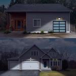 Hyper Tough Motion Sensing Outdoor Security Flood Light, Dusk to Dawn, Black, 120 ° Beam Angle, 800 Lumens, Solar Power