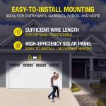 Hyper Tough Motion Sensing Outdoor Security Flood Light, Dusk to Dawn, Black, 120 ° Beam Angle, 800 Lumens, Solar Power