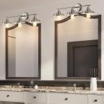 Bathroom Vanity Light Fixtures 3-Light Farmhouse Wall Sconce for Mirror Cabinets