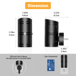 LED Night Lights Plug into Wall, Dimmable 0-100LM Night Light with Dusk to Dawn Sensor, 3000K Soft White Plug in Night Light for Bedroom, Hallway, Bathroom, Stairs, 2 pack