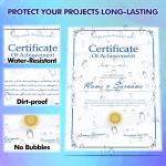 Koala Clear Laminating Sheets 9x12 Inch, Permanent Self Adhesive Laminating Sheets, No Machine Needed , 15PK Peel and Stick Sheets Protector Waterproof for 8.5x11 Stickers, Photos