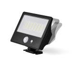 Hyper Tough Motion Sensing Outdoor Security Flood Light, Dusk to Dawn, Black, 120 ° Beam Angle, 800 Lumens, Solar Power