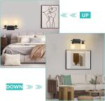 2-Lights Bathroom Lights Fixtures Vanity Lights with Glass Shape, E26 Base, Bulbs not Included, Black