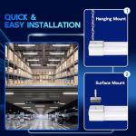 4 Pack 4FT Linkable LED Shop Lights
