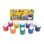 Crayola Washable Kids Paint Set, 10 Count, Easter Basket Essentials, Kids Arts & Crafts Supplies, Easter Craft Set, Project Paint, Gift for Kids, Ages 3+