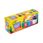 Crayola Washable Kids Paint Set, 10 Count, Easter Basket Essentials, Kids Arts & Crafts Supplies, Easter Craft Set, Project Paint, Gift for Kids, Ages 3+