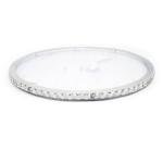 ANQIDI 16" Crystal Round Ceiling Lamp Flush Mount Luxury Raindrop LED Chandelier Indoor Lighting Fixture for Living Room Bedroom Dining Room