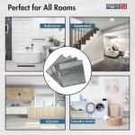 PowerSellerUSA Vinyl Self Adhesive Floor Tiles, 20 Pcs 12x12 inches with 1.2 mm Thickness Contemporary Design Peel and Stick Floor Tile Stickers, Square Flooring Tiles for Kitchen, Gray Oak