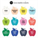 Apple Barrel Seaside Marina 2 fl oz Acrylic Craft Paint, Matte Finish, Set of 12