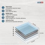 PowerSellerUSA Vinyl Self Adhesive Floor Tiles, 20 Pcs 12x12 inches with 1.2 mm Thickness Contemporary Design Peel and Stick Floor Tile Stickers, Square Flooring Tiles for Kitchen, Gray Oak